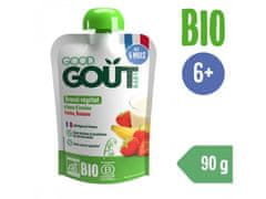 GOOD GOUT BIO Ovesný dezert s jahodou a banánem 90 g