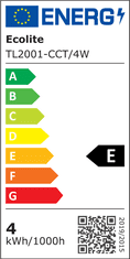 Ecolite Ecolite kuchyňské LED svítidlo 4W,CCT,480lm,31cm,bílá TL2001-CCT/4W