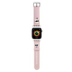 Karl Lagerfeld Řemínek Karl and Choupette Head NFT pro Apple Watch 42/44/45/49 Pink