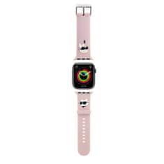 Karl Lagerfeld Řemínek Karl and Choupette Head NFT pro Apple Watch 38/40/41 Pink