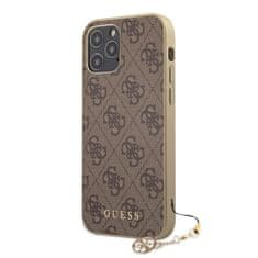 Guess  4G Charms Zadní Kryt pro iPhone 12 Pro Max 6.7 Brown