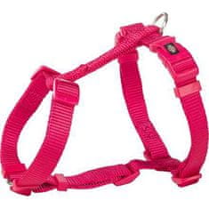 Trixie H-postroj premium, fuchsia, l-xl:hruď:75-120cm/25mm,