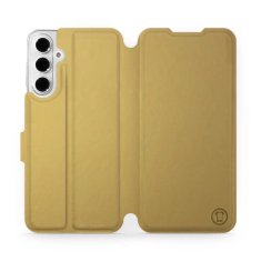 Mobiwear Knížkové flip pouzdro - Samsung Galaxy A16 / A16 5G - C_GOS Gold&Gray