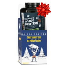 GF nutrition Vánoční DIAMOND Whey Protein 2000 g - chocolate/nougat 