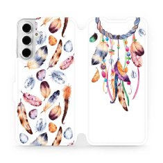 Mobiwear Knížkové flip pouzdro - Samsung Galaxy A16 / A16 5G - M003S Lapač a barevná pírka