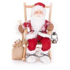 MAGIC HOME Santa, sedící, 46 cm