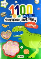 Diamantové omalovánky Dinosauři - 1100 kamínků