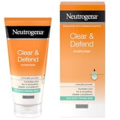 Neutrogena Hydratační krém bez obsahu oleje s kyselinou salicylovou Clear & Defend (Oil-Free Moisturiser) 50 ml