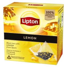 Černý čaj Lipton Lemon, s citronem, 20x 1,7 g