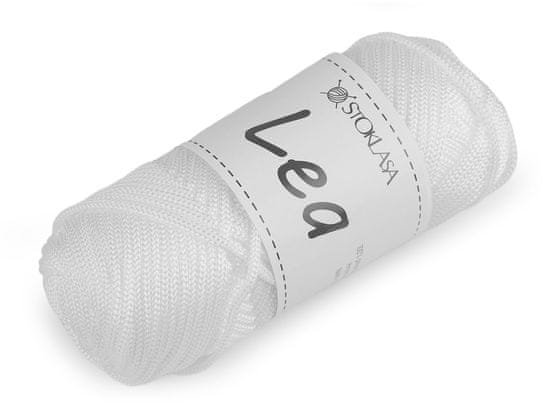 Pletací a háčkovací příze macrame Lea Ø3 mm 90 g - bílá