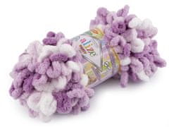 Alize Pletací příze Puffy color 100 g - (5923) fialová lila