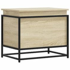 Vidaxl Úložný box s víkem dub sonoma 60x40x51,5 cm kompozitní dřevo