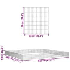 Vidaxl Ohrádka pro zvířata 48 panelů 54 x 60 cm pozinkované železo