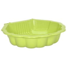 Vidaxl Pískoviště 2 ks zelená 77 x 87 x 21 cm plast