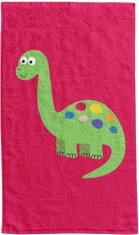 FARO Textil Bavlněná froté osuška DINO 014 30x50 cm červeno-růžová