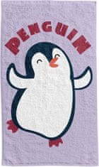 FARO Textil Bavlněná froté osuška PENGUIN 018 30x50 cm fialová