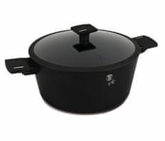 Berlingerhaus Kastrol s titanovým povrchem a poklicí 30 cm Matte Black Collection BH-8190