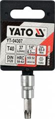 YATO Hlavice s bitem TORX 1/4" T40 YATO - YT-04307