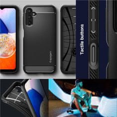 Spigen Rugged Armor silikonové pouzdro na Samsung Galaxy A14 Matte black