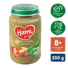 Hami Špenát, brambory a hovězí (200 g) - maso-zeleninový příkrm