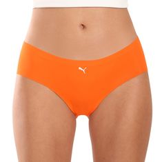 Puma 2PACK dámské kalhotky bezešvé oranžové (100001012 020) - velikost M