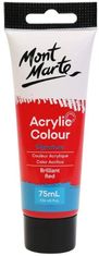 Mont Marte Akrylová barva 75ml - brilantní červená (Brilliant Red), tuba