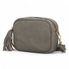 Delami Vera Pelle Elegantní dámská kožená crossbody kabelka Liane, taupe