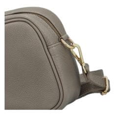 Delami Vera Pelle Elegantní dámská kožená crossbody kabelka Liane, taupe