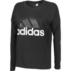 Adidas Tričko černé M Essentials Linear Longsleeve W