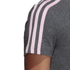 Adidas Tričko šedé XS 3STRIPES Slim