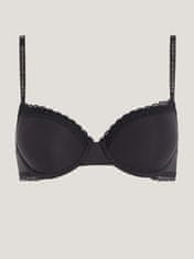 Tommy Hilfiger Dámská podprsenka TONAL LACE DEMI-CUP BRA UW0UW04546 BDS černá - Tommy Hilfiger 75B