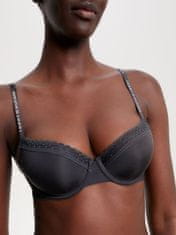 Tommy Hilfiger Dámská podprsenka TONAL LACE DEMI-CUP BRA UW0UW04546 BDS černá - Tommy Hilfiger 75B