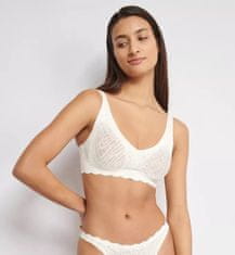 Triumph Dámská podprsenka ZERO Feel Bliss Soft bra - Sloggi hedvábně bílá (00GZ) 000S