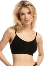 Julimex Dámský sportovní top Lounge bra black - JULIMEX černá M