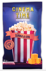 CINEMA TIME Cinema Time Mikrovlnný popcorn šunka a sýr 90 g