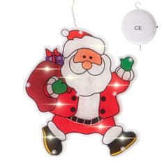 KIK LED světla závěsná ozdoba Vánoční dekorace Santa Claus s dárky