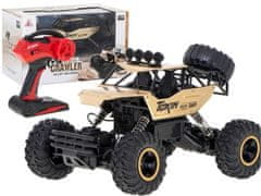 KIK RC auto Rock Crawler 1:12 4WD METAL zlatý