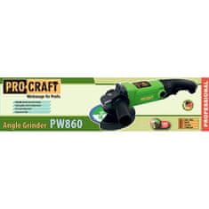 Procraft Bruska úhlová Procraft PW1200 + 10x řezný kotouč CD125x1.0b v kovovém boxu | SPW1200/CD125x1.0b, 6977694794802