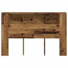 Vidaxl Čelo postele s úložným prostorem old wood 160 x 18,5 x 103,5 cm