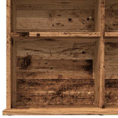 Vidaxl Skříňka na CD old wood 100 x 23 x 89,5 cm kompozitní dřevo