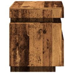 Vidaxl Noční stolky s LED osvětlením 2 ks old wood 40 x 39 x 48,5 cm