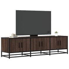 Vidaxl TV skříňka hnědý dub 150 x 35 x 41 cm kompozitní dřevo a kov