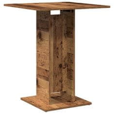 Vidaxl Bistro stolek old wood 60 x 60 x 75 cm kompozitní dřevo