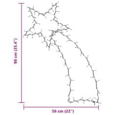 Vidaxl Vánoční osvětlení padající hvězdy silhouette 115 LED bílá