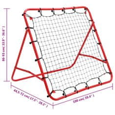 Vidaxl Nastavitelná fotbalová odrazová síť 100 x 100 cm