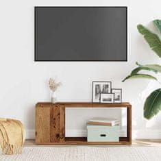 Vidaxl TV stolek old wood 80x24x32 cm kompozitní dřevo