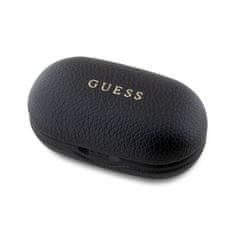 Guess Bezdrátová sluchátka PU Grained ENC TWS Black