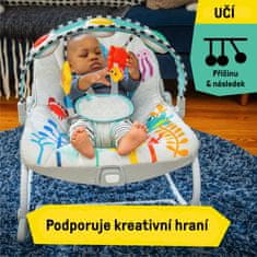 BABY EINSTEIN Lehátko hudební vibrační Kick to It Opus do 18kg