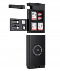 JJC Pouzdro + Čtečka SD karet MicroSD TF na USB TYPE-C USB-C 3.1 MicroUSB 300 MB/s