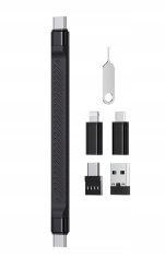 JJC Pouzdro + Čtečka SD karet MicroSD TF na USB TYPE-C USB-C 3.1 MicroUSB 300 MB/s